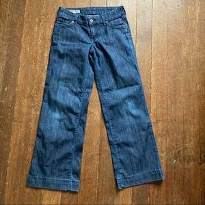 Citizens of Humanity Birkin #186 size 24 low waist wide leg blue jeans